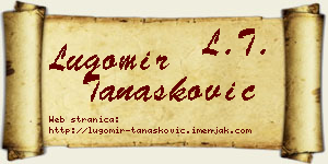 Lugomir Tanasković vizit kartica